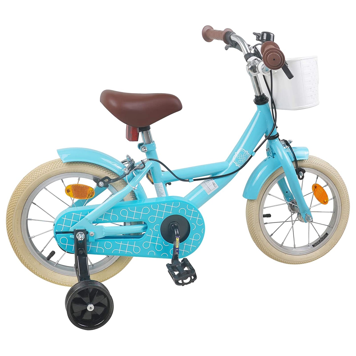 Børnecykel 16 tommer til 4-6 år gamle Lyseblå