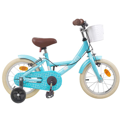 Børnecykel 16 tommer til 4-6 år gamle Lyseblå