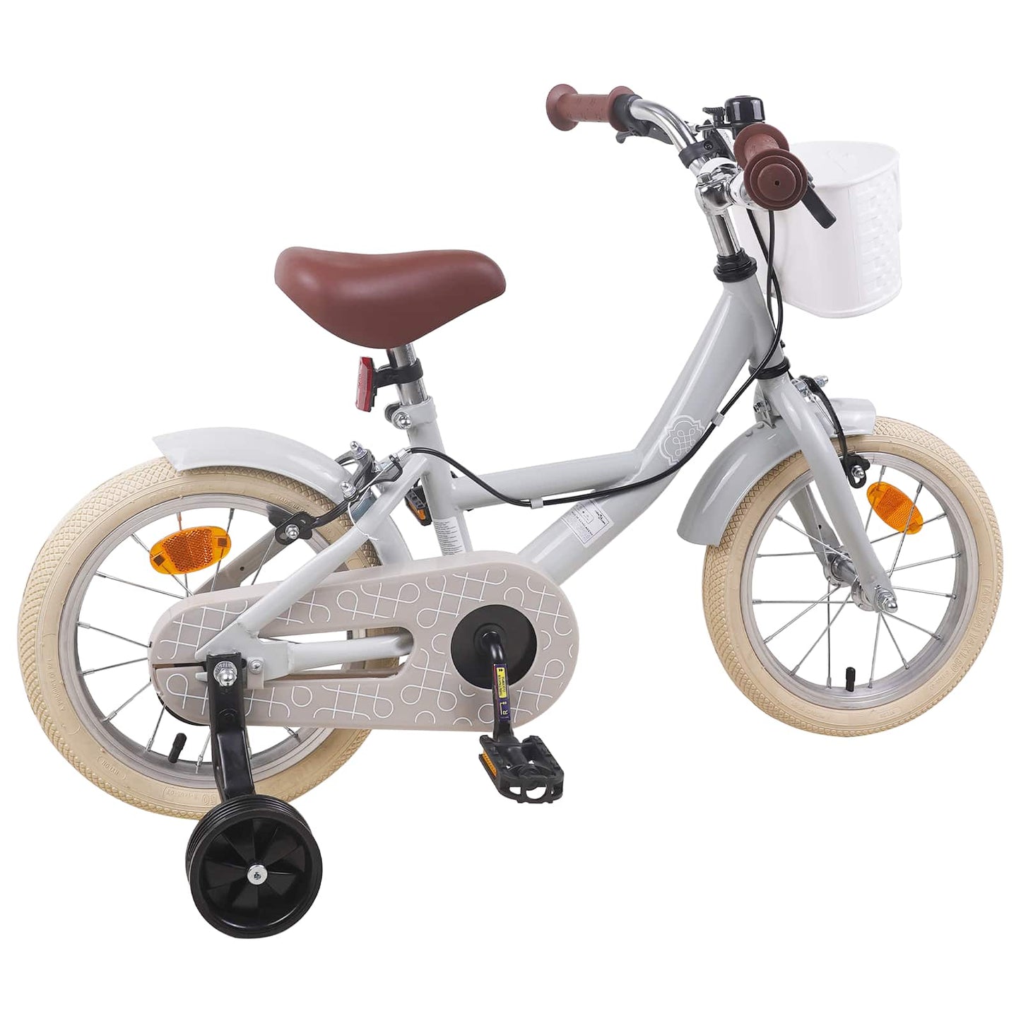 Børnecykel 12 tommer til 2-4 år gamle Lysegrå