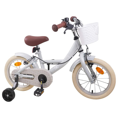 Børnecykel 16 tommer til 4-6 år gamle Lysegrå