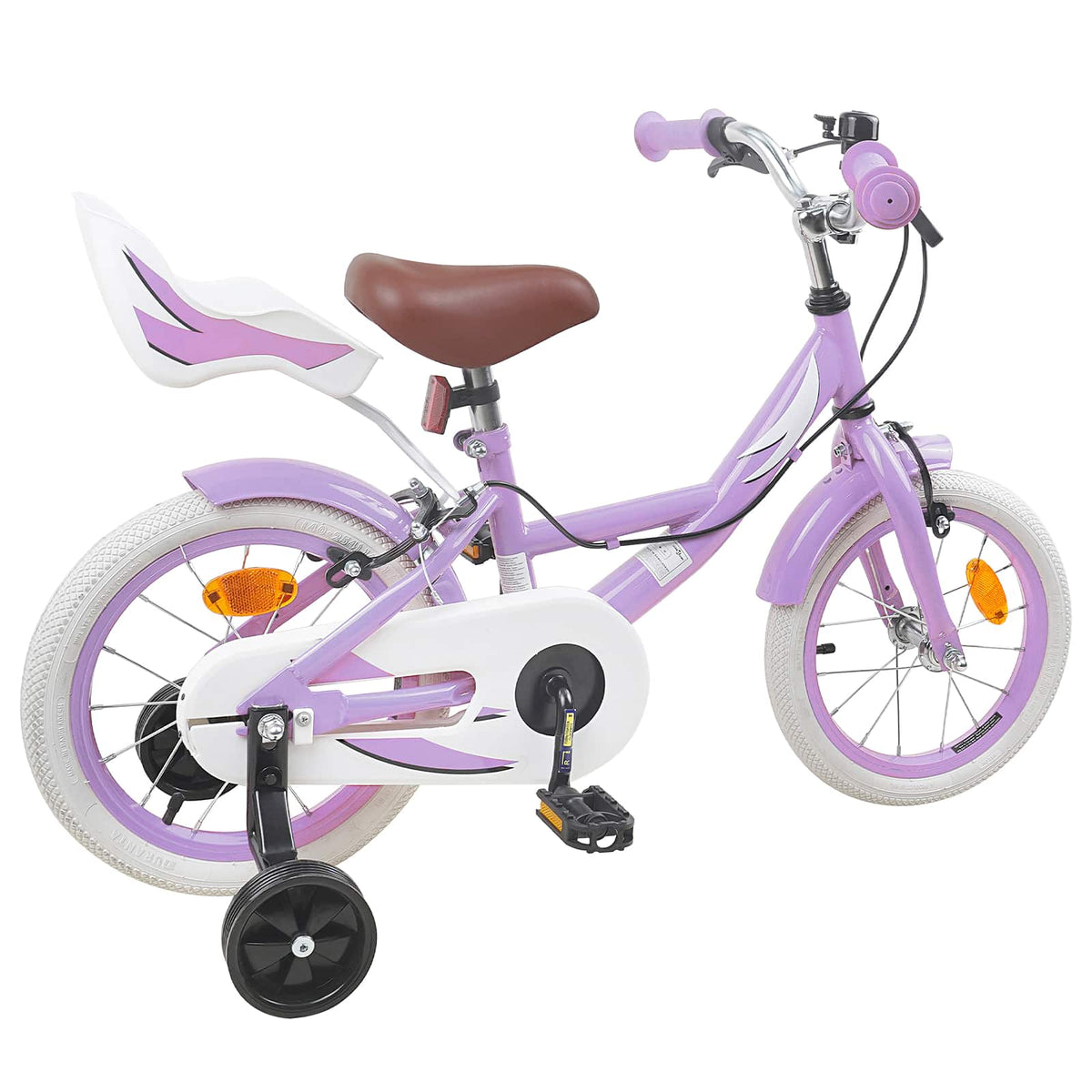 Børnecykel 12 tommer til 2-4 år gamle Lilla