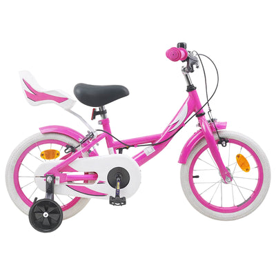 Børnecykel 14 tommer anbefalet til 3-5 år gammel Lyserød