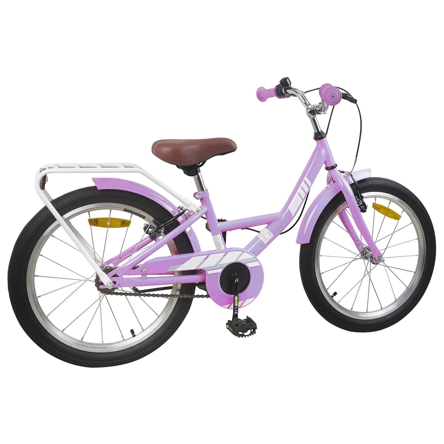 Børnecykel 18 tommer til 5-7 år gammel Lilla
