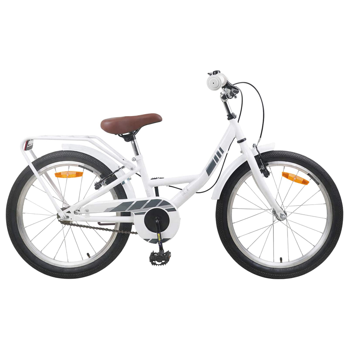 Børnecykel 18 tommer til 5-7 år gammel Hvid