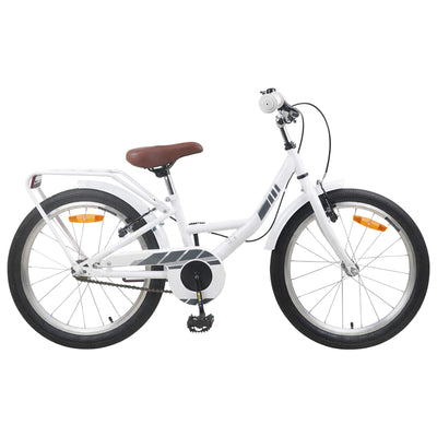 Børnecykel 20 tommer til børn i alderen 6-11 år Hvid
