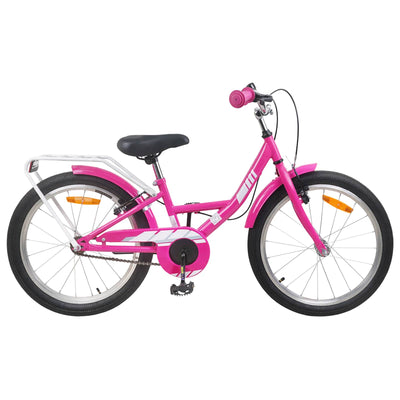 Børnecykel 18 tommer til 5-7 år gammel Lyserød