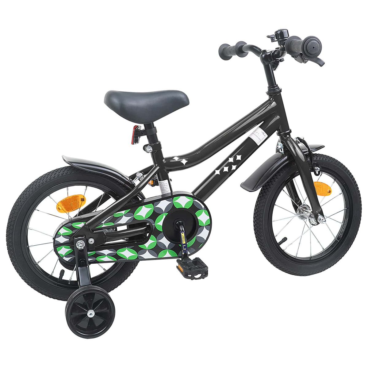 Børnecykel 12 tommer til 2-4 år gamle Sort