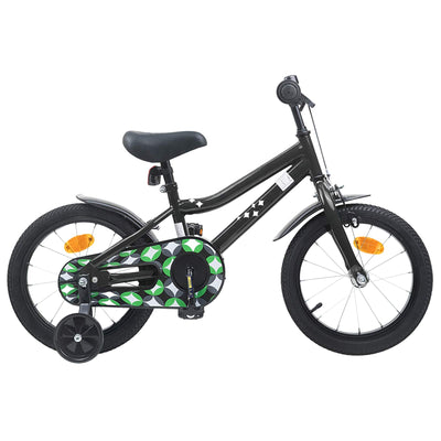 Børnecykel 16 tommer til 4-6 år gamle Sort