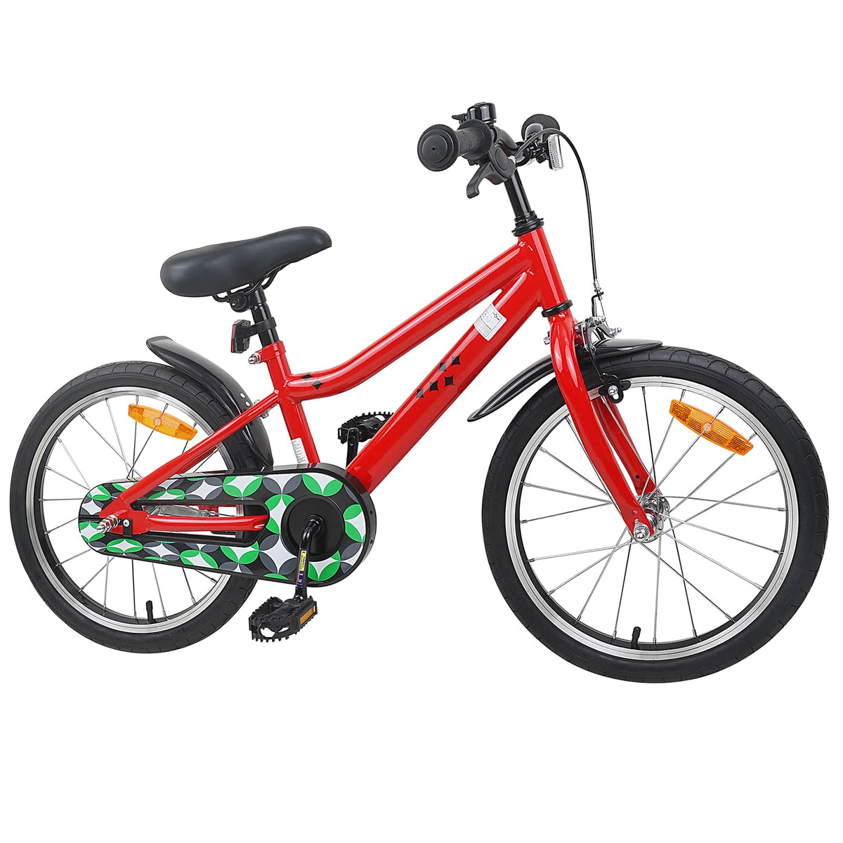 Børnecykel 18 tommer til 5-7 år gammel Rød