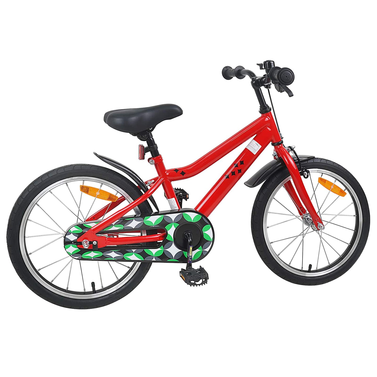 Børnecykel 18 tommer til 5-7 år gammel Rød