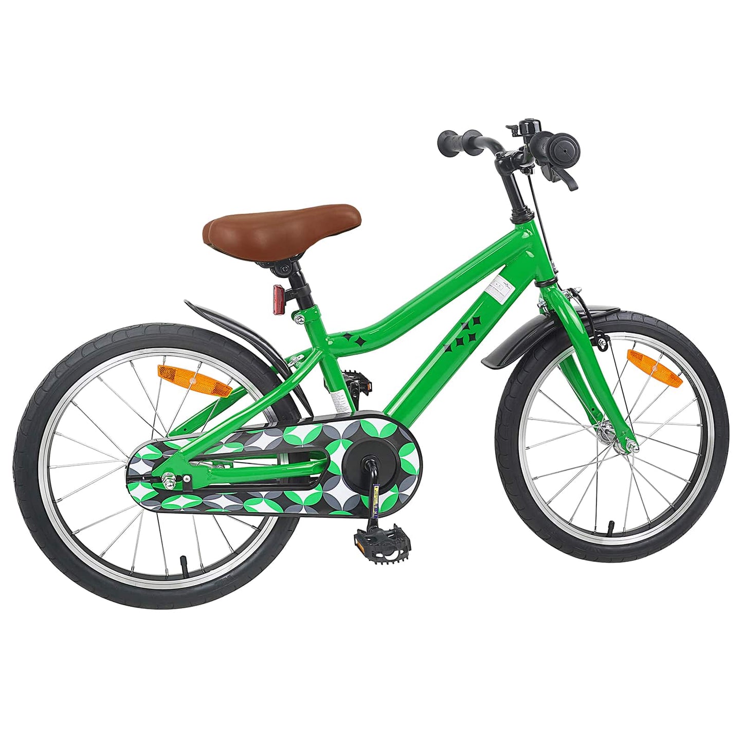 Børnecykel 18 tommer til 5-7 år gammel Grøn