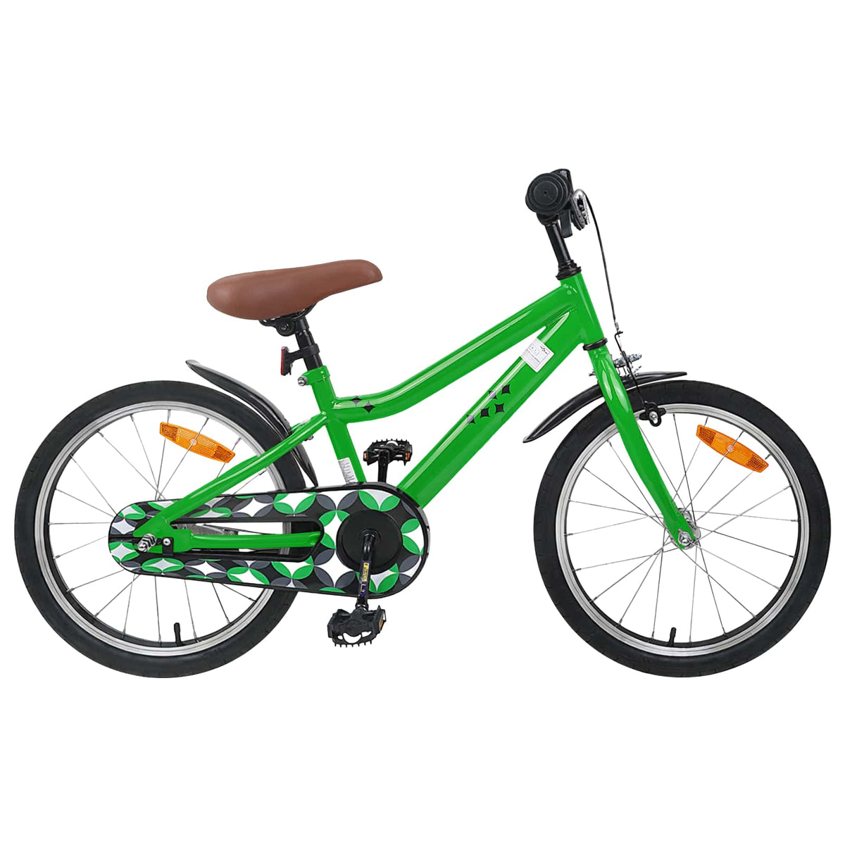 Børnecykel 18 tommer til 5-7 år gammel Grøn