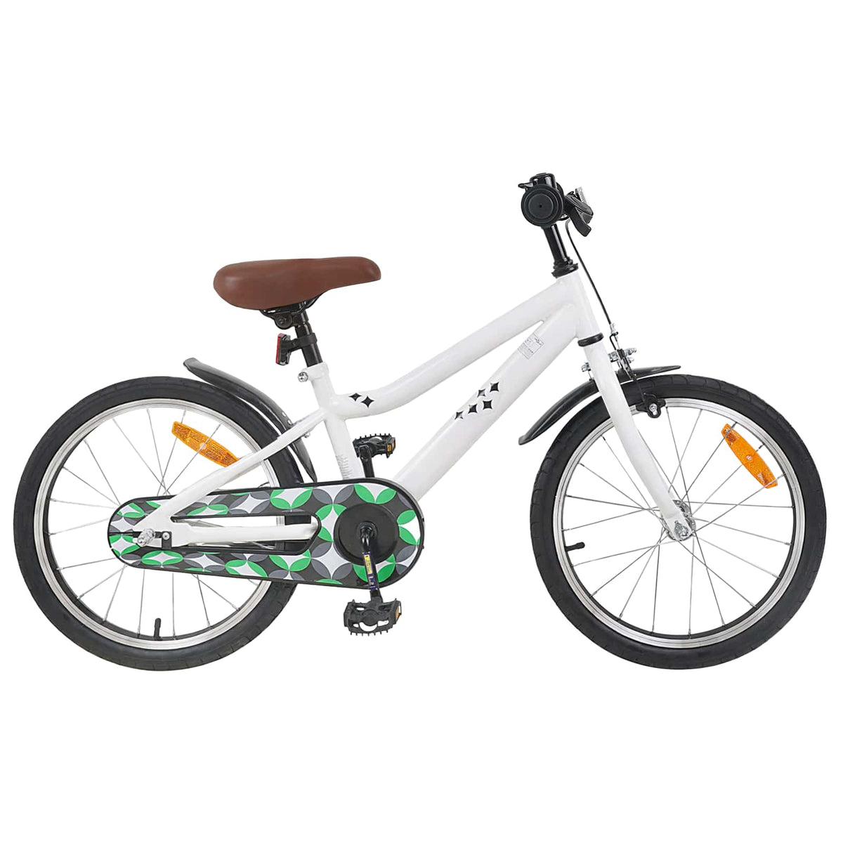 Børnecykel 18 tommer til 5-7 år gammel Hvid