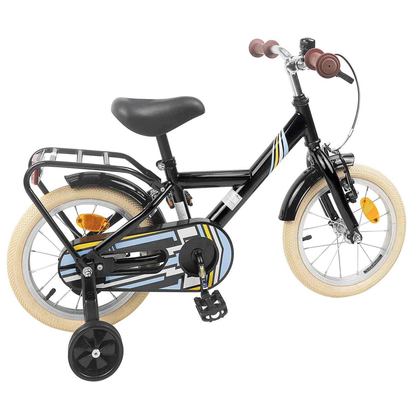 Børnecykel 16 tommer til 4-6 år gamle Sort