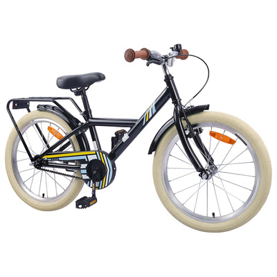 Børnecykel 18 tommer til 5-7 år gammel Sort