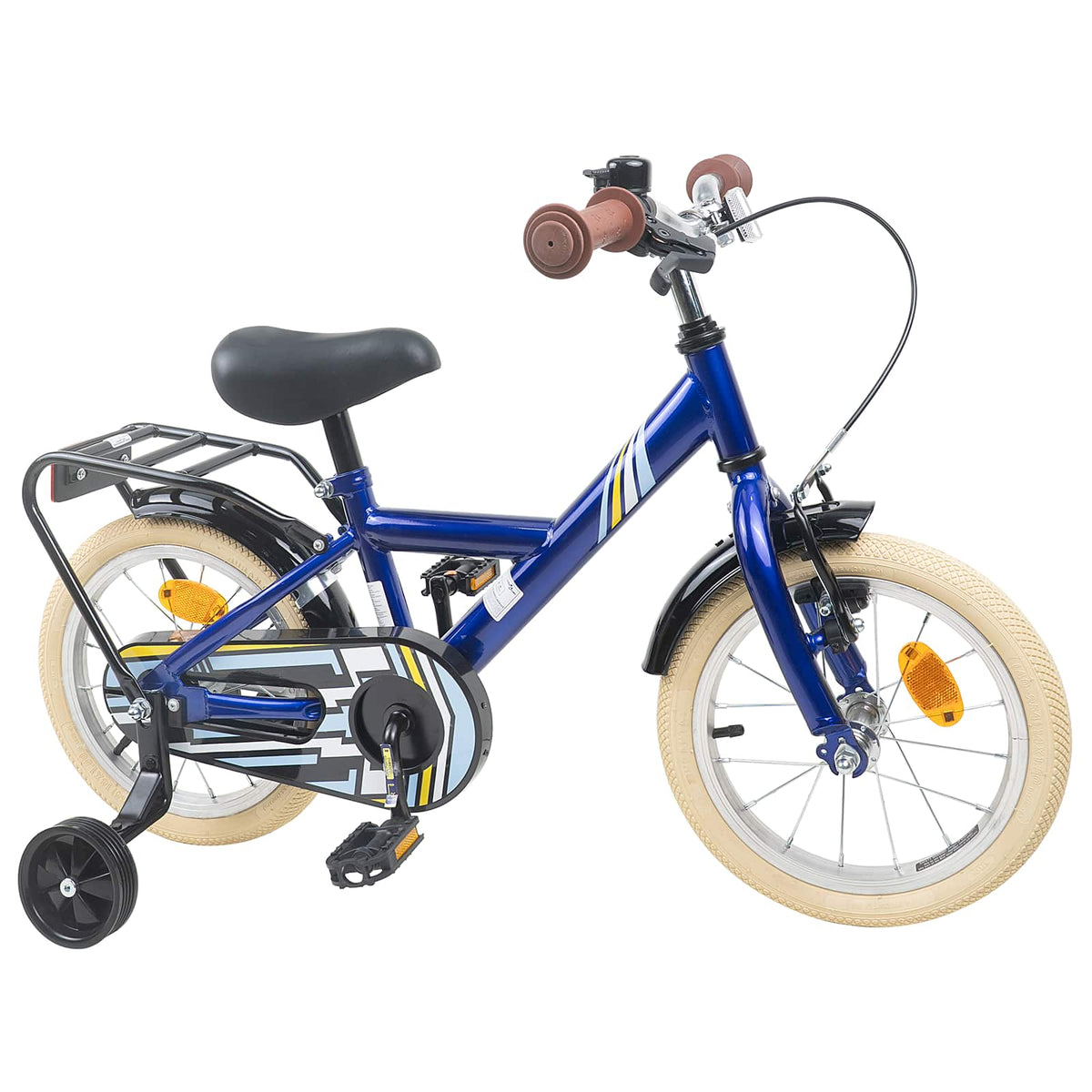 Børnecykel 14 tommer anbefalet til 3-5 år gammel Mørk blå