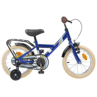 Børnecykel 16 tommer til 4-6 år gamle Mørk blå
