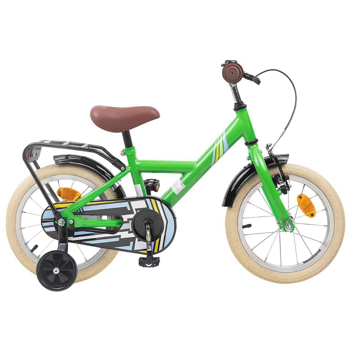 Børnecykel 12 tommer til 2-4 år gamle Grøn
