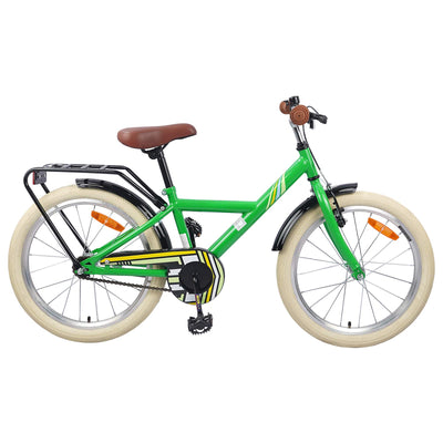 Børnecykel 20 tommer til børn i alderen 6-11 år Grøn