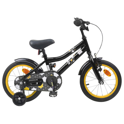 Børnecykel 16 tommer til 4-6 år gamle Sort