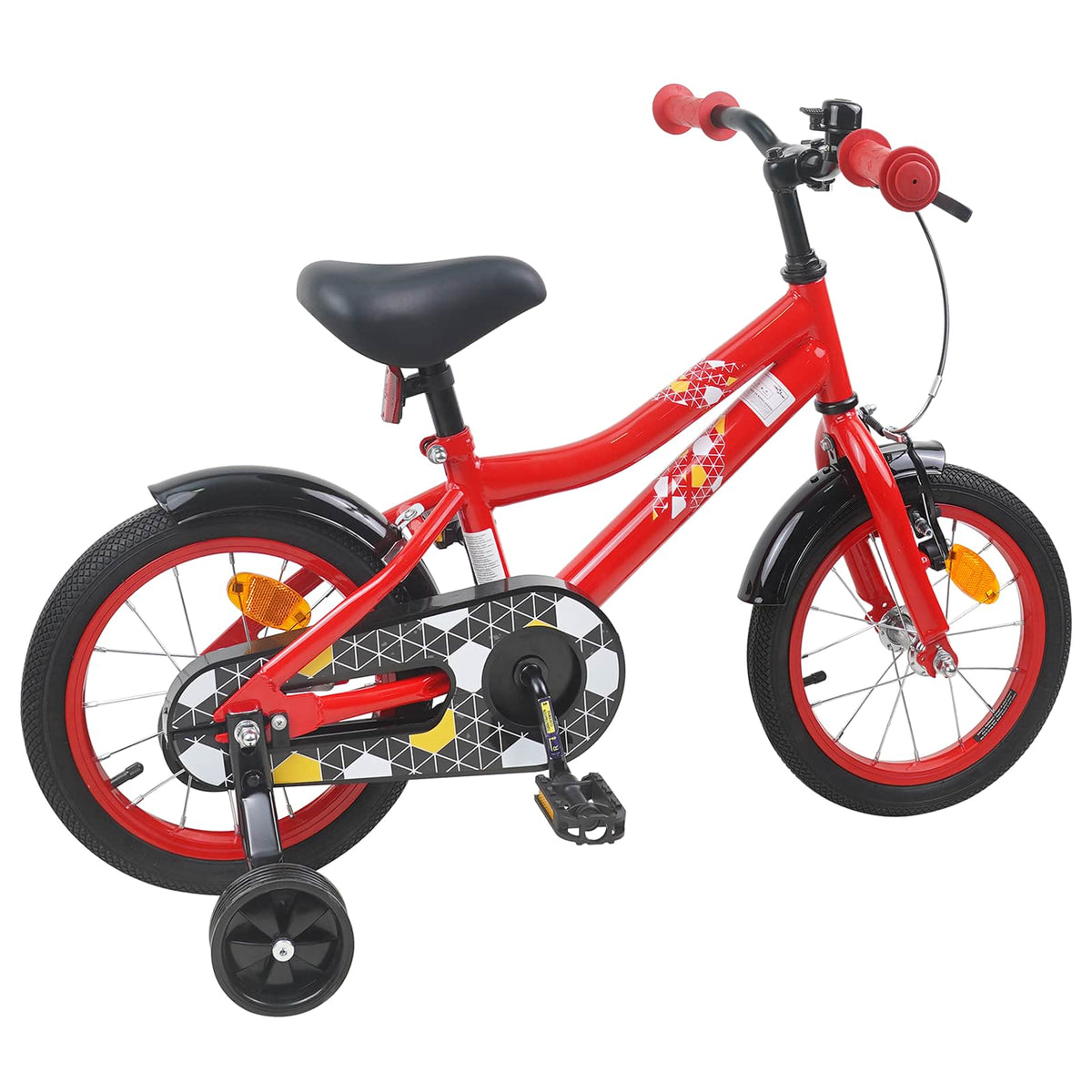 Børnecykel 16 tommer til 4-6 år gamle Rød