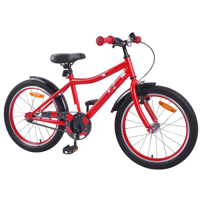 Børnecykel 18 tommer til 5-7 år gammel Rød