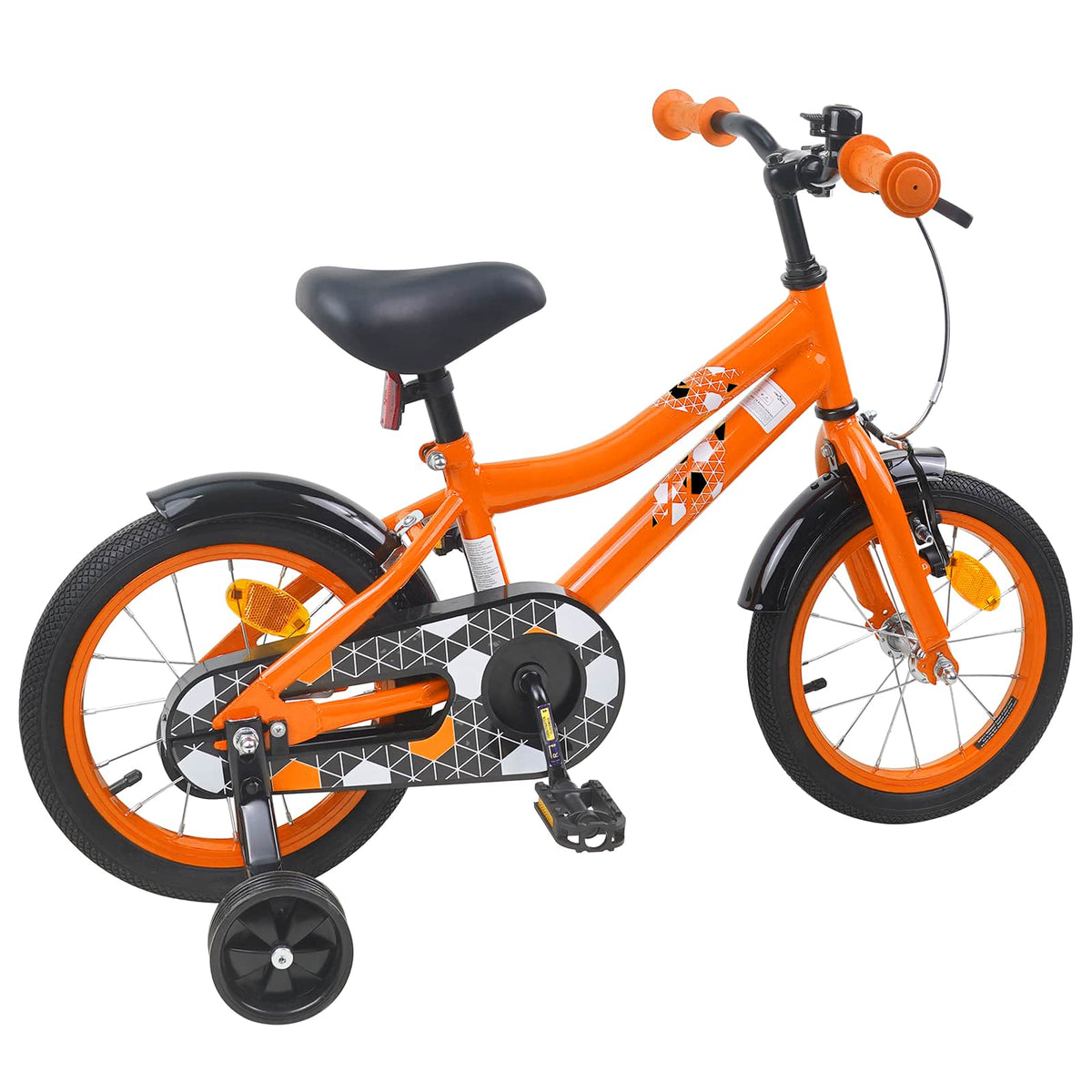 Børnecykel 14 tommer anbefalet til 3-5 år gammel Orange