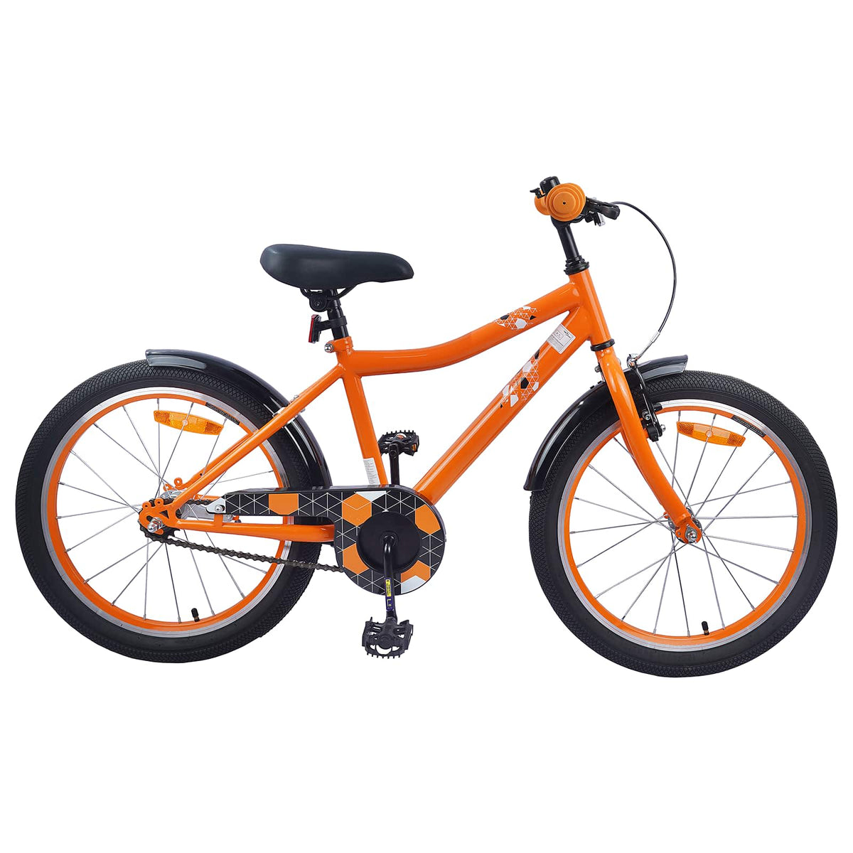 Børnecykel 18 tommer til 5-7 år gammel Orange