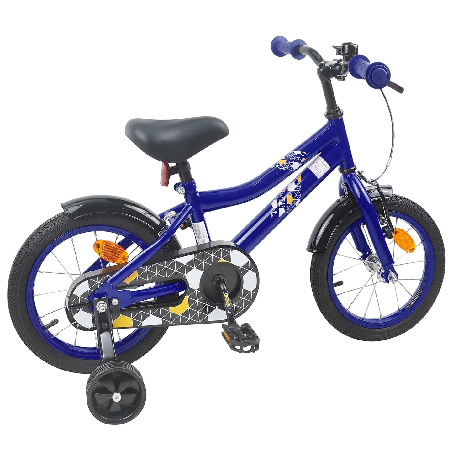 Børnecykel 14 tommer anbefalet til 3-5 år gammel Mørk blå