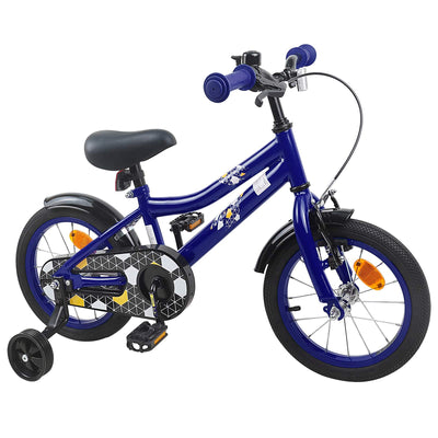 Børnecykel 16 tommer til 4-6 år gamle Mørk blå