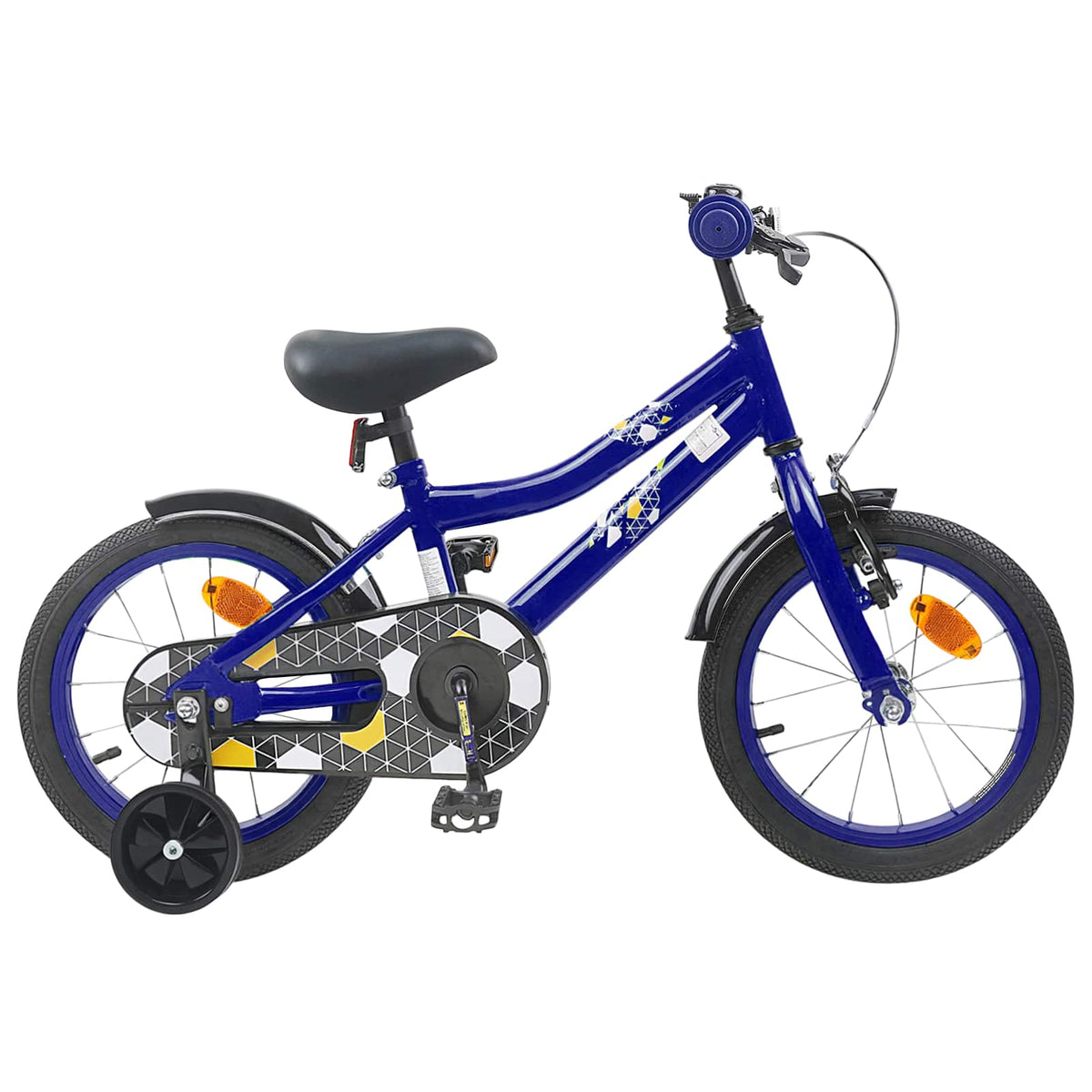 Børnecykel 16 tommer til 4-6 år gamle Mørk blå