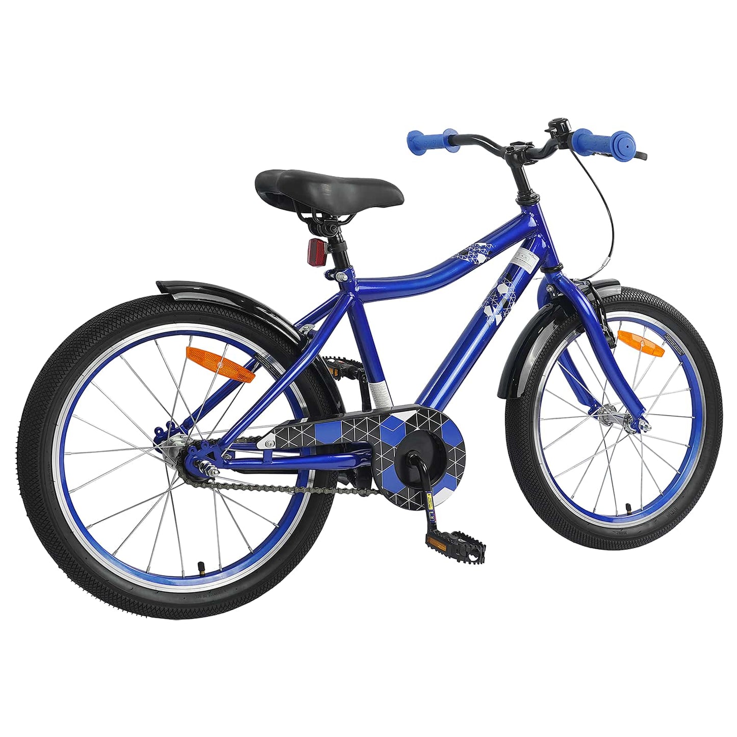 Børnecykel 18 tommer til 5-7 år gammel Mørk blå