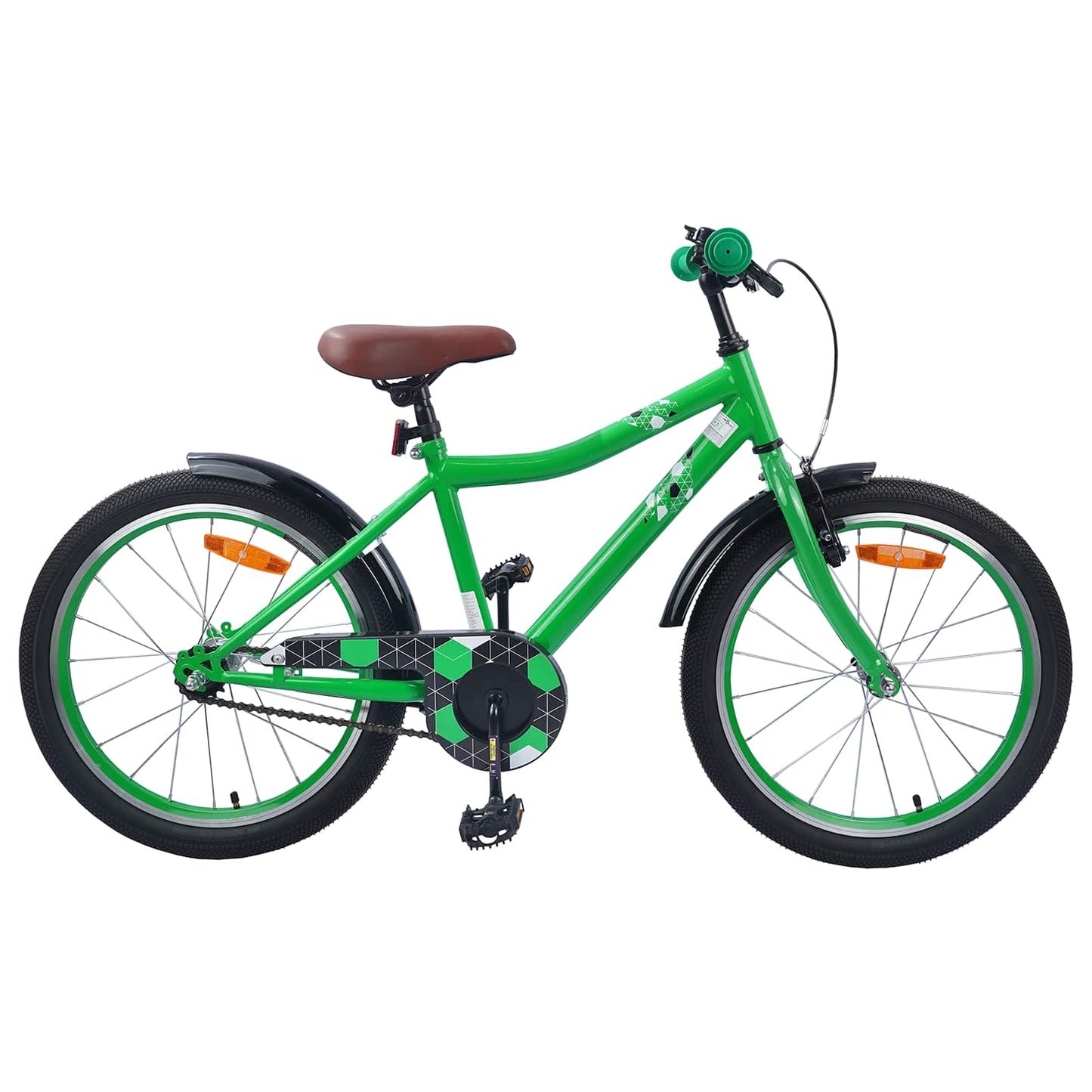 Børnecykel 18 tommer til 5-7 år gammel Grøn