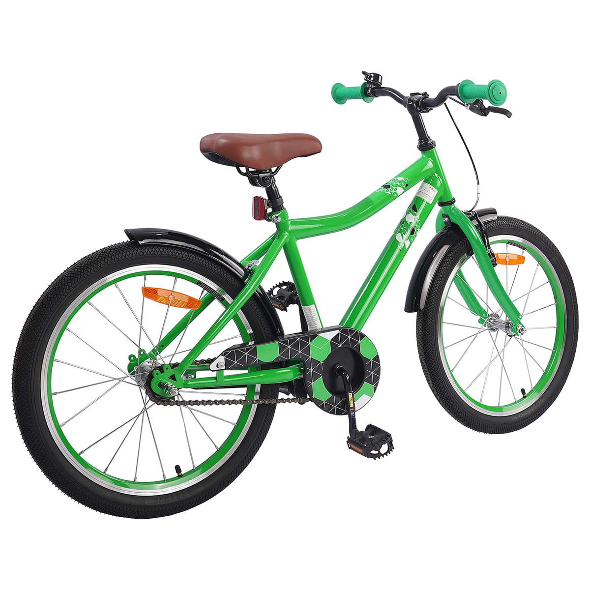 Børnecykel 20 tommer til børn i alderen 6-11 år Grøn