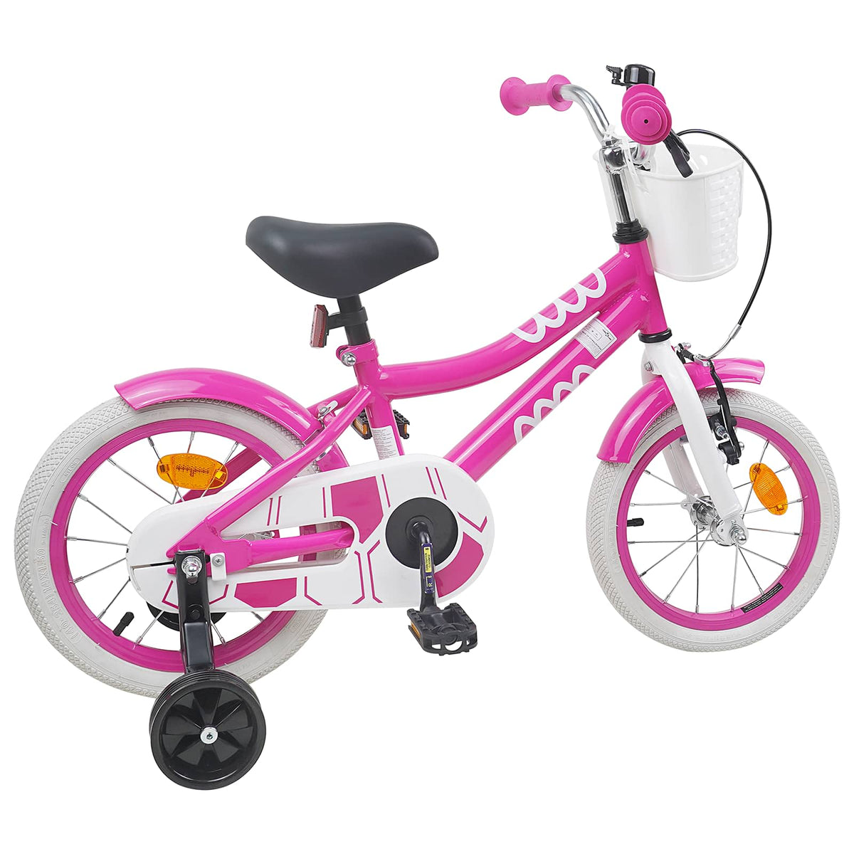 Børnecykel 12 tommer til 2-4 år gamle Lyserød