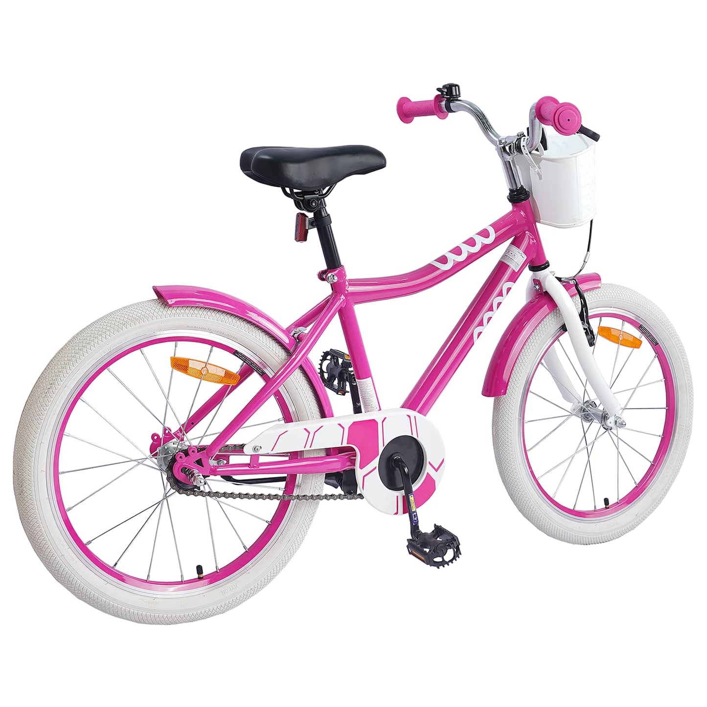Børnecykel 18 tommer til 5-7 år gammel Lyserød