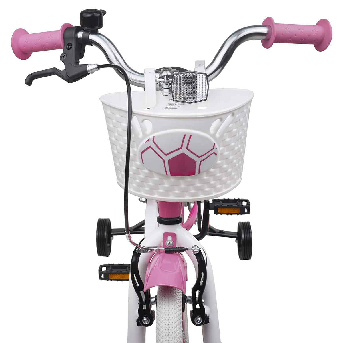 Børnecykel 12 tommer til 2-4 år gamle Lys pink