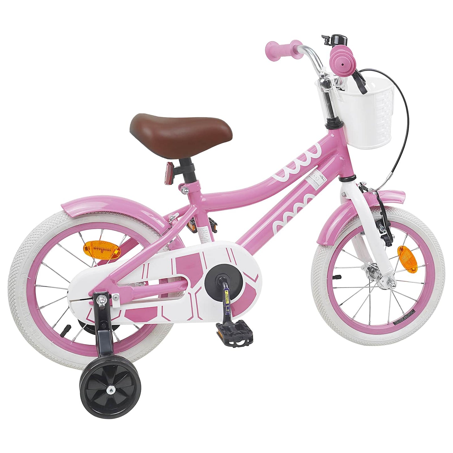 Børnecykel 16 tommer til 4-6 år gamle Lys pink