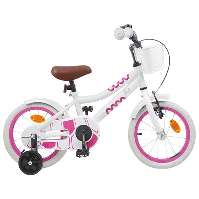 Børnecykel 16 tommer til 4-6 år gamle Hvid