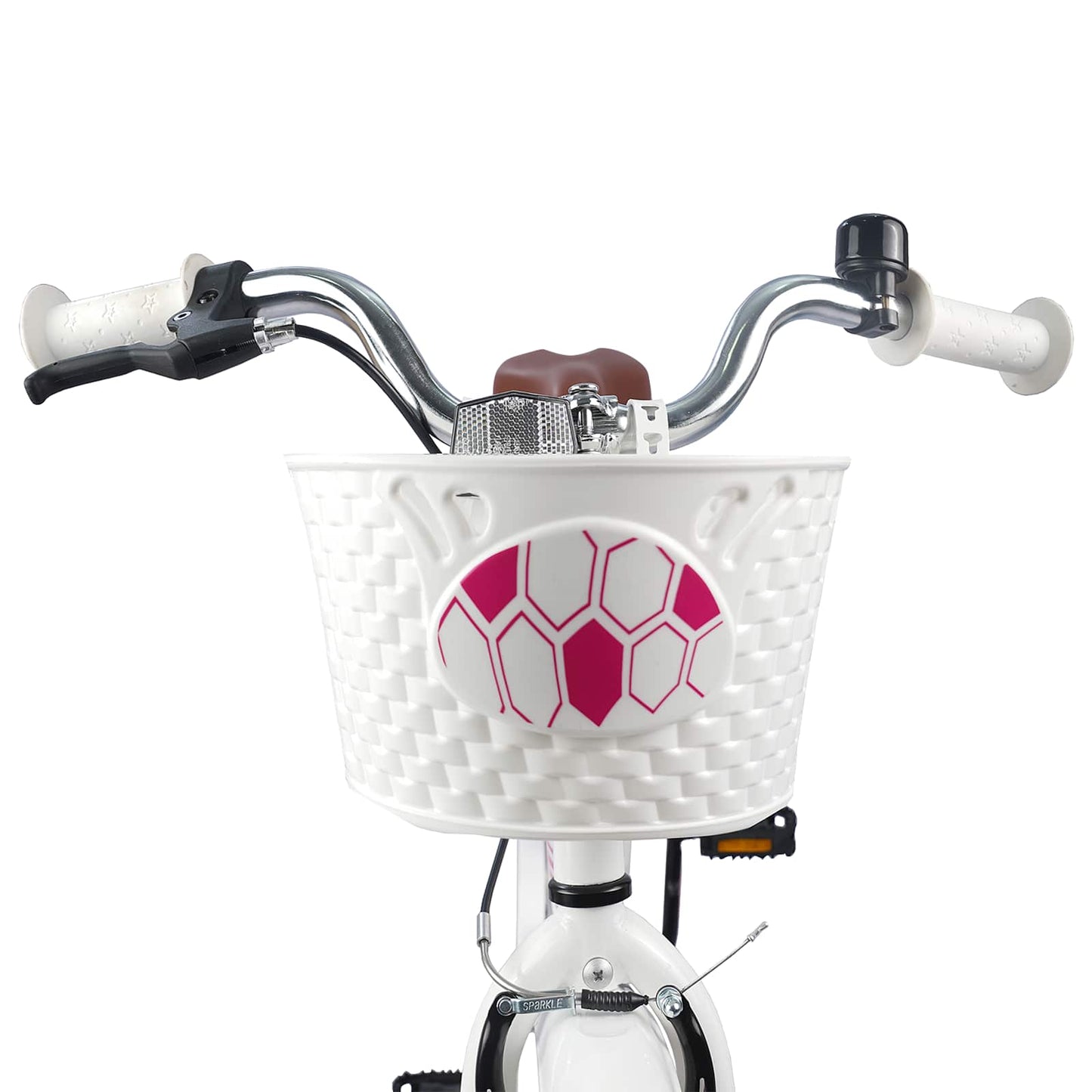 Børnecykel 18 tommer til 5-7 år gammel Hvid
