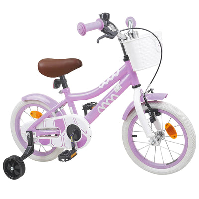 Børnecykel 14 tommer anbefalet til 3-5 år gammel Lilla