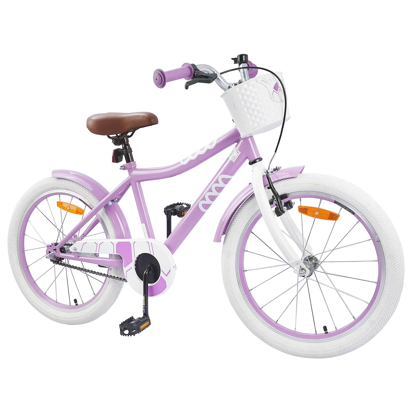 Børnecykel 18 tommer til 5-7 år gammel Lilla