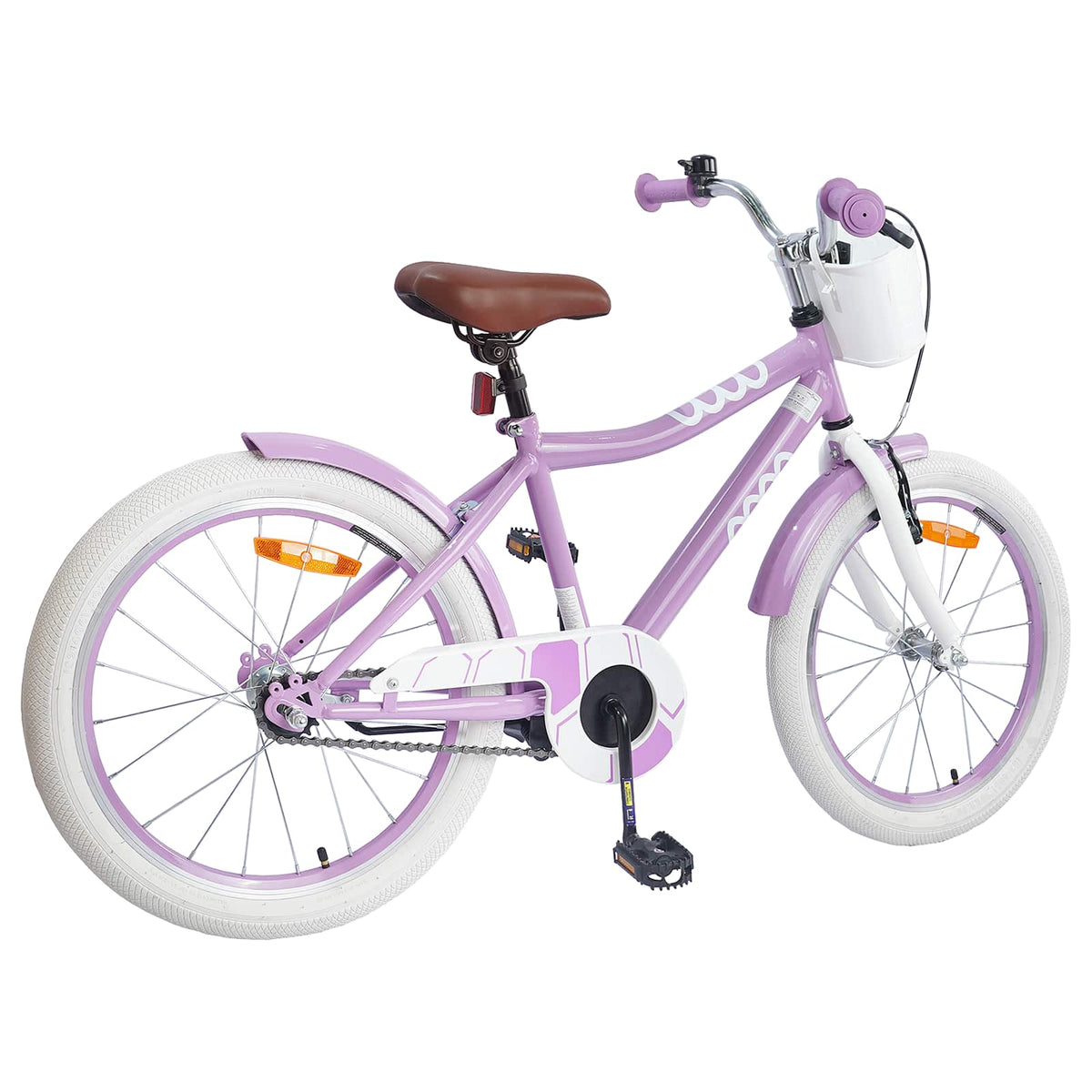 Børnecykel 18 tommer til 5-7 år gammel Lilla