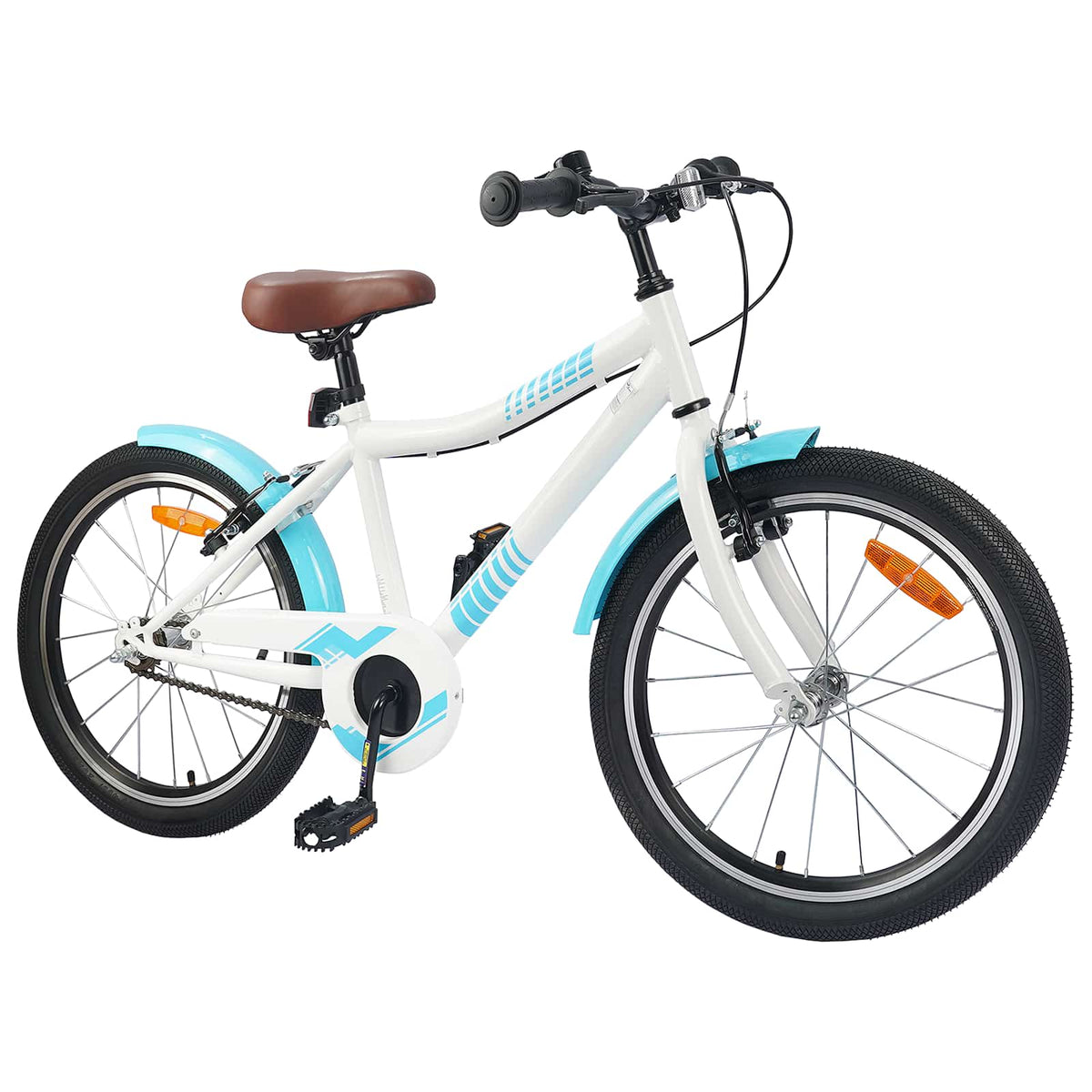 Børnecykel 18 tommer til 5-7 år gammel Lys blå