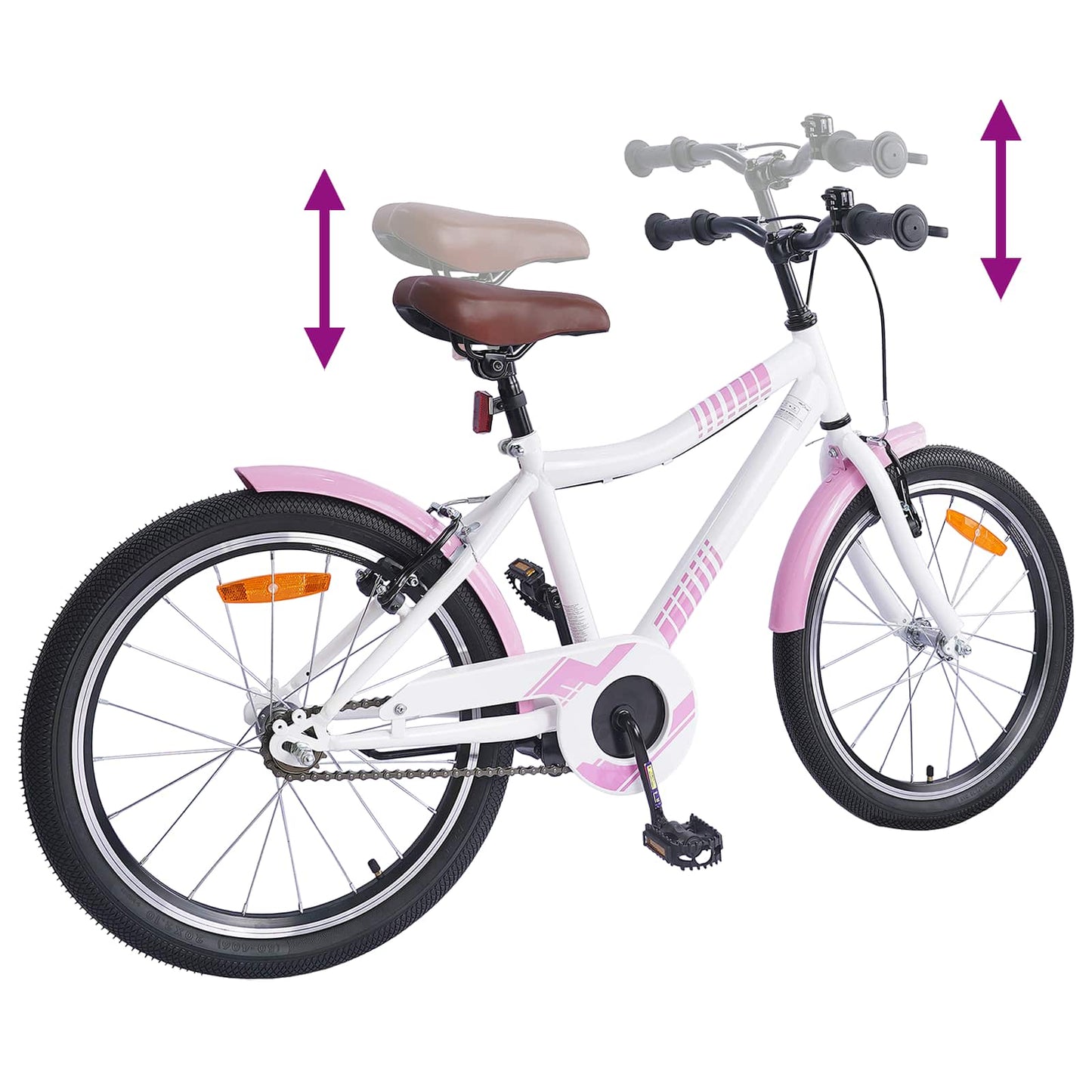Børnecykel 24 tommer til 8-12 år Lys pink