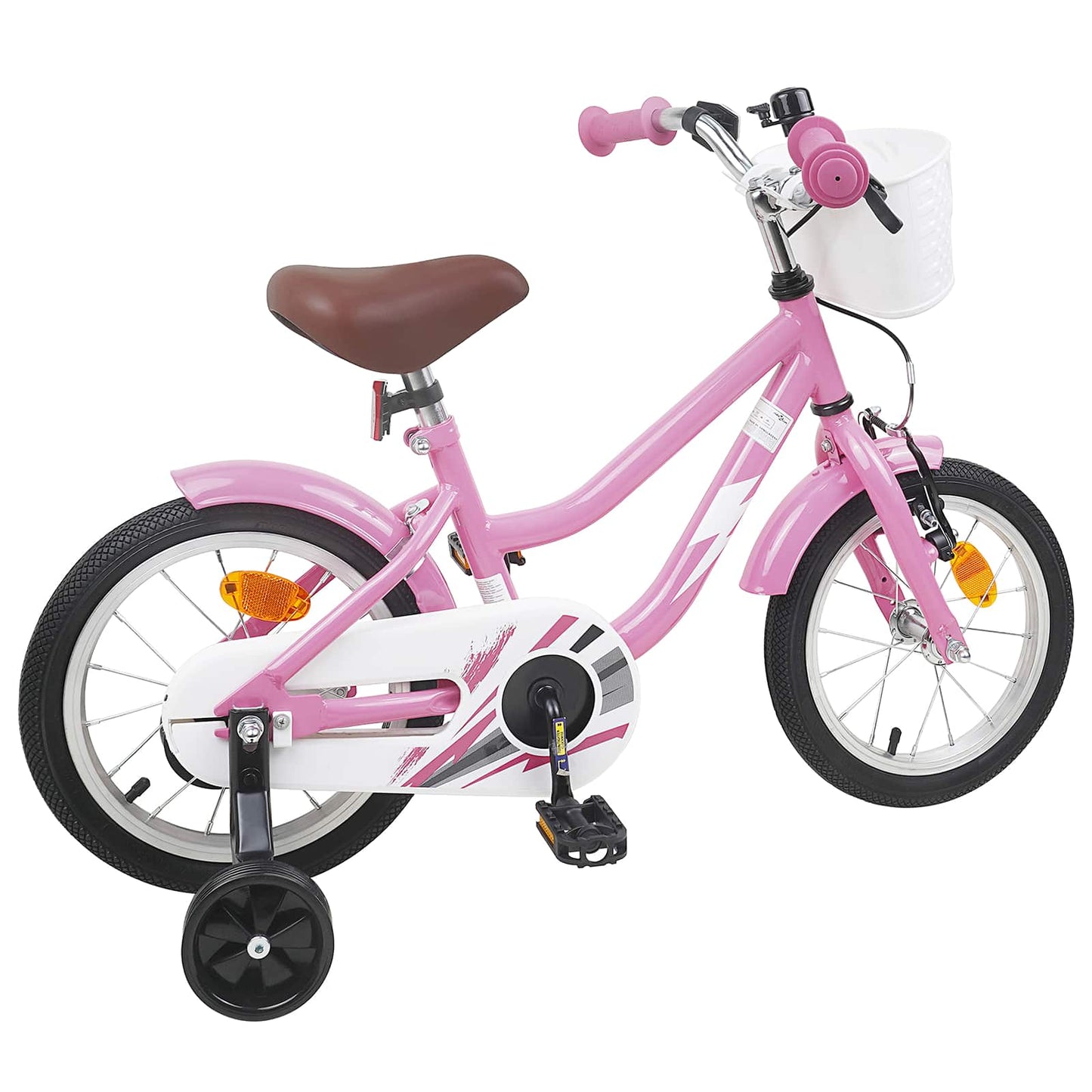 Børnecykel 16 tommer til 4-6 år gamle Lys pink