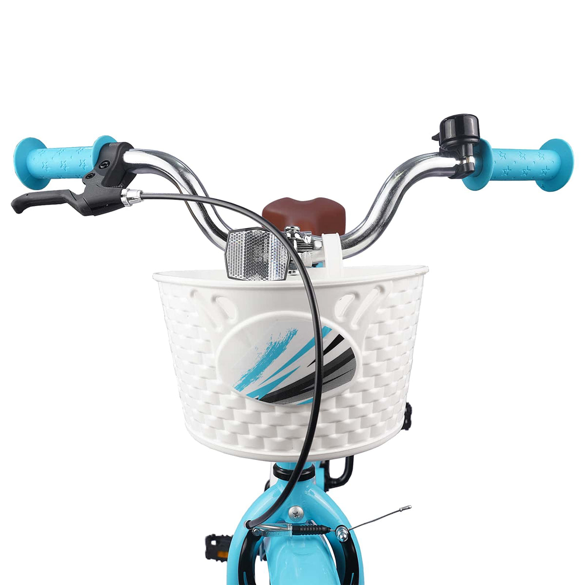 Børnecykel 18 tommer til 5-7 år gammel Lyseblå