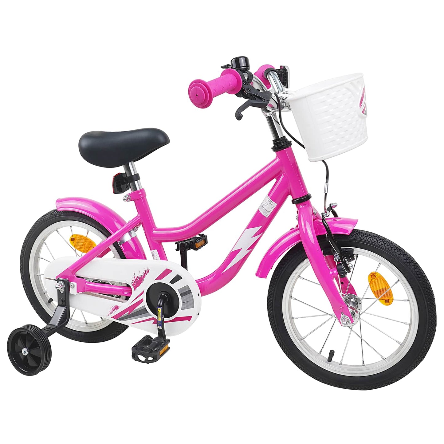 Børnecykel 12 tommer til 2-4 år gamle Mørk pink