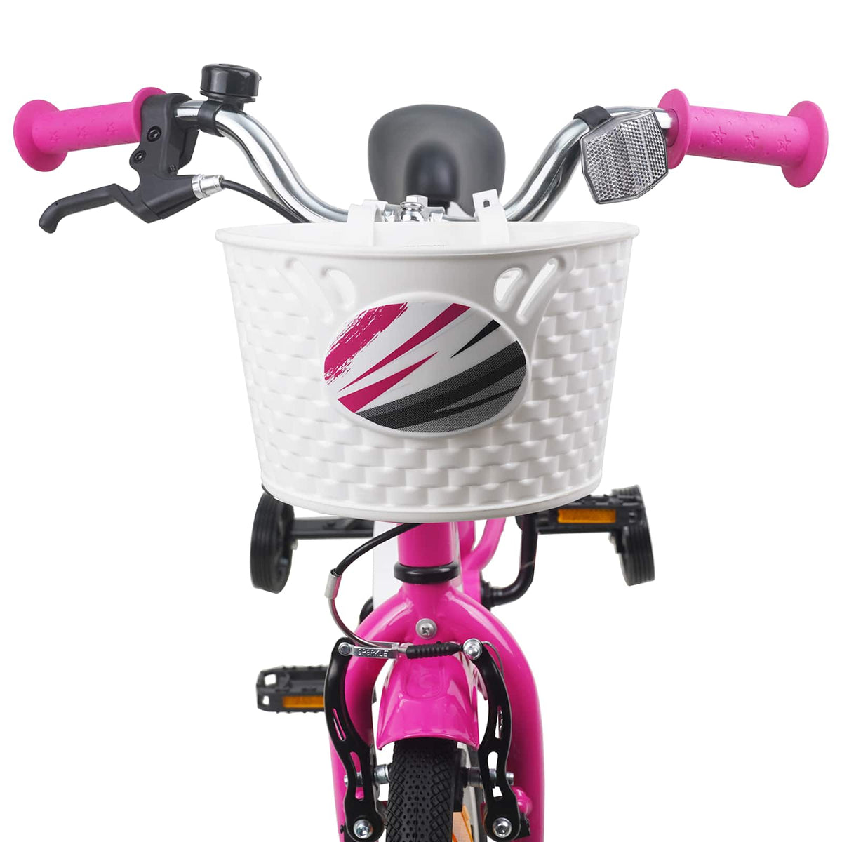 Børnecykel 14 tommer anbefalet til 3-5 år gammel Mørk pink