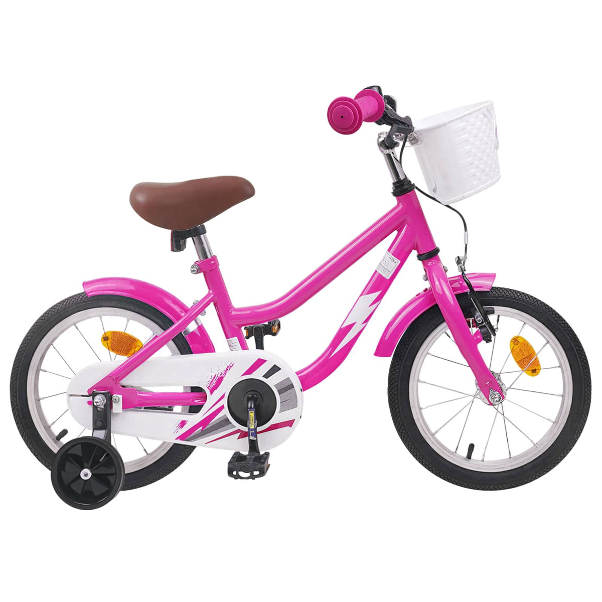 Børnecykel 14 tommer anbefalet til 3-5 år gammel Mørk pink